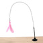 Cats Toys Feathers Wand Interactive Toy Kitten Toys with Super Suction Cup Detachable 2 PCS Feather Replacements Cat Accessories - Slobuy