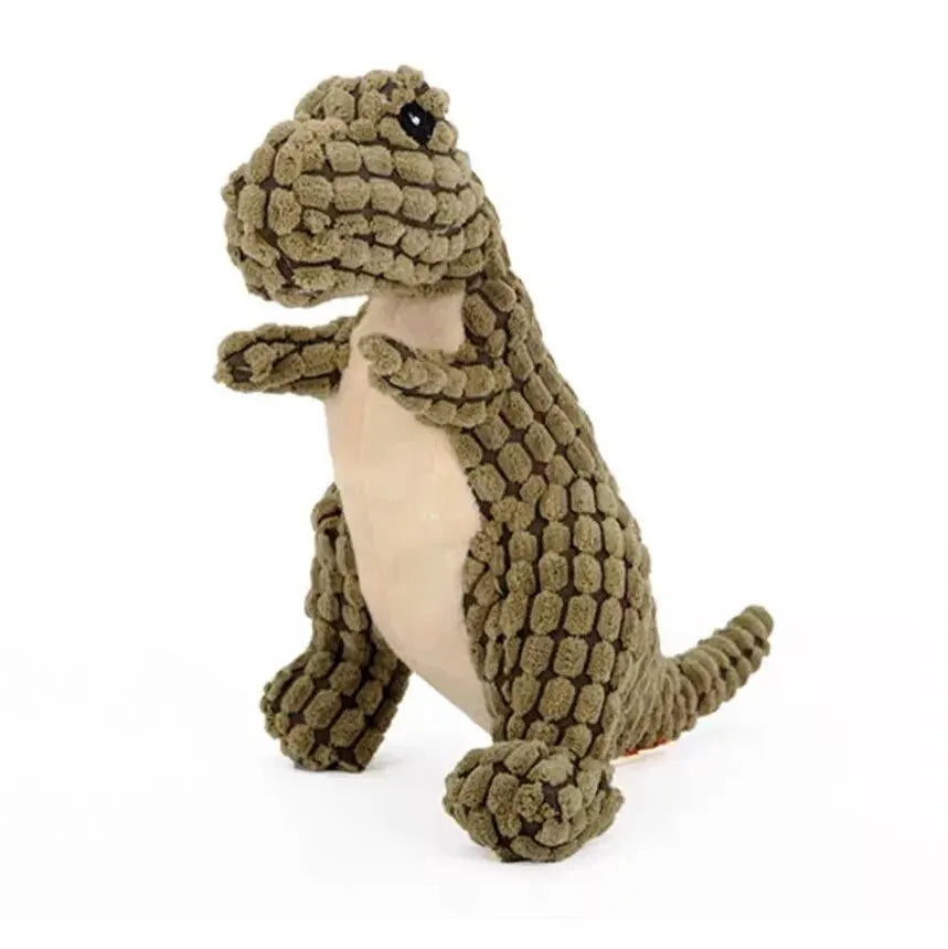 Cats and Dogs Pet Plush Dinosaur Toys Interactive Dog Chew Toys Plush Stuffing Pet Supplies Dog Toys for Small Dogs - Slobuy
