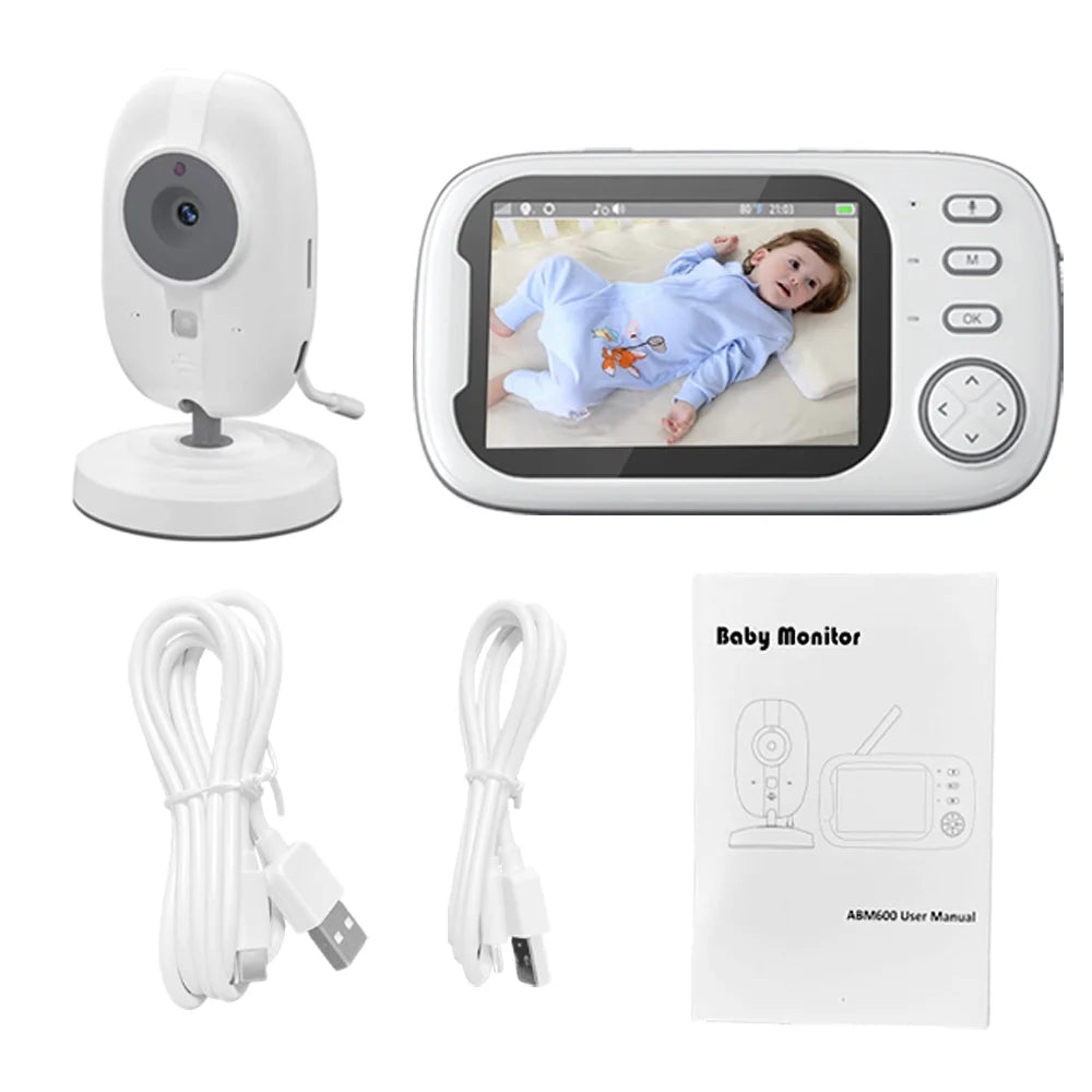 Cdycam New 3.5 inch Wireless Video Baby Monitor Night Vision Temperature Monitoring 2 Way Audio Talk Baby Nanny Security Camera - Slobuy