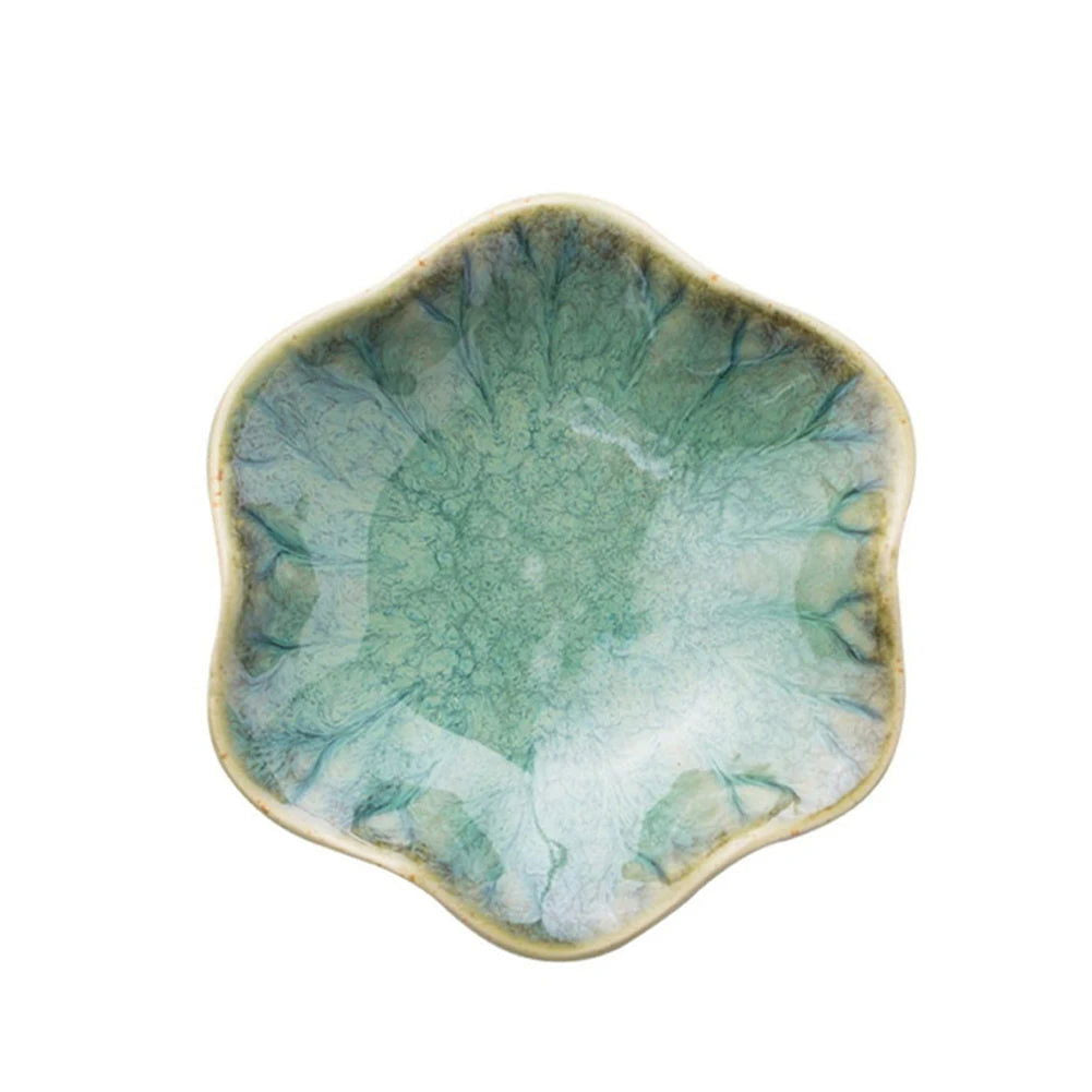 Ceramic Lotus  Storage Trays Green Creative Tray For Decoration Jewelry Plate Jewelry Organizer Containers Desktop Decor - Slobuy