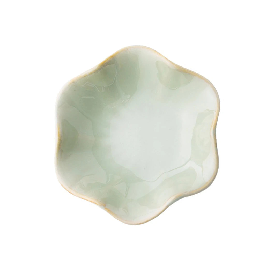 Ceramic Lotus  Storage Trays Green Creative Tray For Decoration Jewelry Plate Jewelry Organizer Containers Desktop Decor - Slobuy