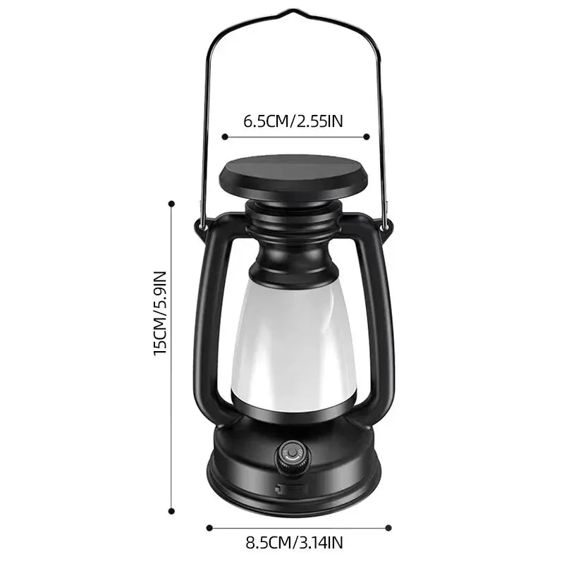 Charging Decoration Atmosphere Light Retro Horse Light Led Desk Lamp Outdoor Camping Bar Light Table Light Lantern Home Decor - Slobuy