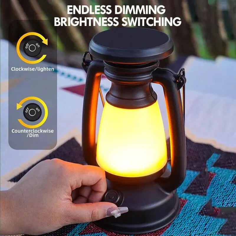 Charging Decoration Atmosphere Light Retro Horse Light Led Desk Lamp Outdoor Camping Bar Light Table Light Lantern Home Decor - Slobuy