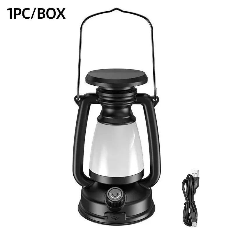 Charging Decoration Atmosphere Light Retro Horse Light Led Desk Lamp Outdoor Camping Bar Light Table Light Lantern Home Decor - Slobuy