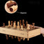 Chess Set - Magnetic Foldable Portable Solid Wood Chess Board - Educational Games for Students and Kids - Christmas Gift - Slobuy