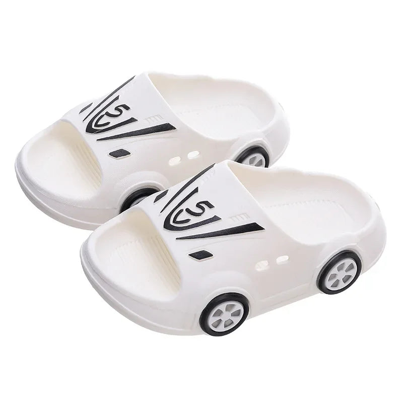 Child Luminous Slippers Car Shape Boys Girls Fashion Cute Shoes Bathroom kid Toddler Slippers Cartoon Home Indoor Slippers 슬리퍼 - Slobuy