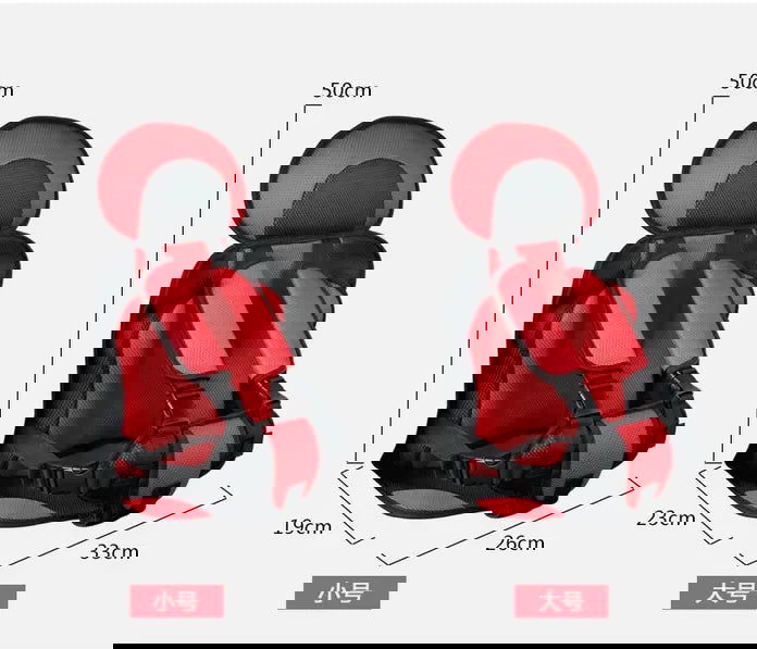 Child Safety Seat Mat for 6 Months To 12 Years Old Breathable Chairs Mats Baby Car Seat Cushion Adjustable Stroller Seat Pad - Slobuy