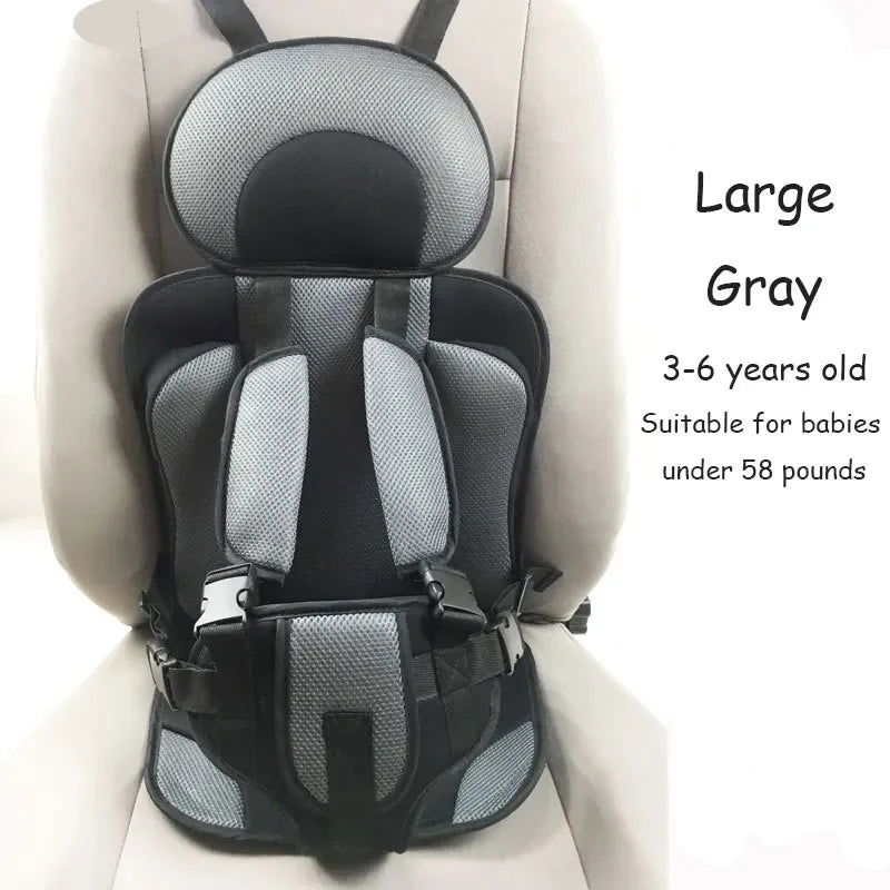 Child Safety Seat Mat for 6 Months To 12 Years Old Breathable Chairs Mats Baby Car Seat Cushion Adjustable Stroller Seat Pad - Slobuy