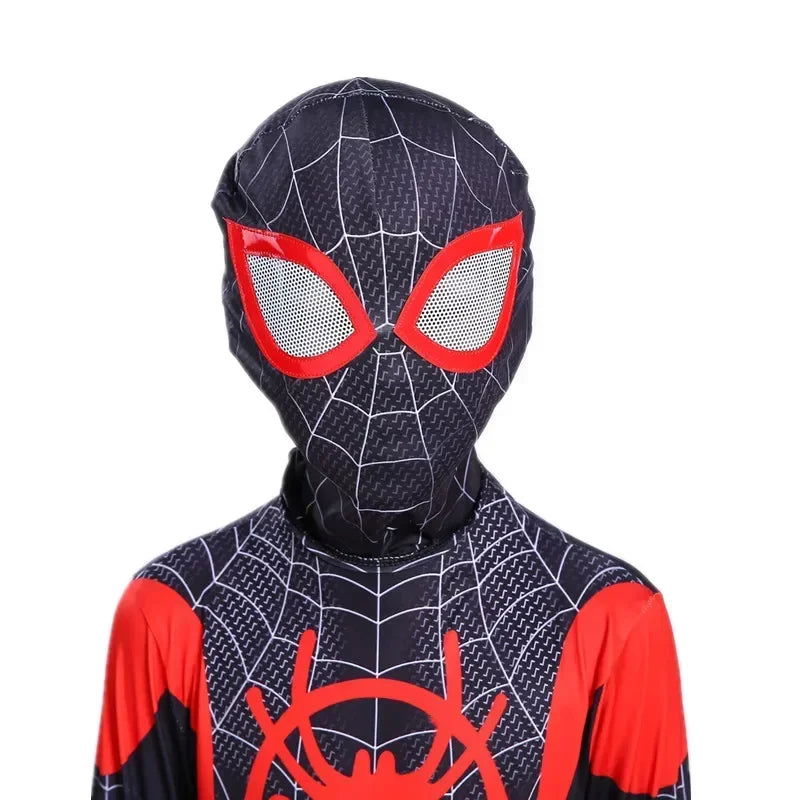 Child Spiderman Costume Peter Parker Bodysuit Halloween Boys Girls Play Movie Fan Cosplay Fantasy Costume - Slobuy