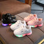 Child Sport Shoes Spring Luminous Fashion Breathable Kids Boys Net Shoes Girls LED Sneakers with Light Running Shoes Zapatillas - Slobuy