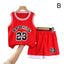 Children Basketball Uniform Set Breathable Teens Ball Clothes T Shirt Camisole + Shorts Pants Child Tracksuits 90-120cm - Slobuy