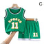 Children Basketball Uniform Set Breathable Teens Ball Clothes T Shirt Camisole + Shorts Pants Child Tracksuits 90-120cm - Slobuy