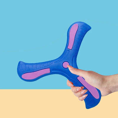 Children Boomerang Soft Three-leaf Cross Adult-kids Interactive Outdoor Toy Early Education Puzzle Decompression Gift - Slobuy