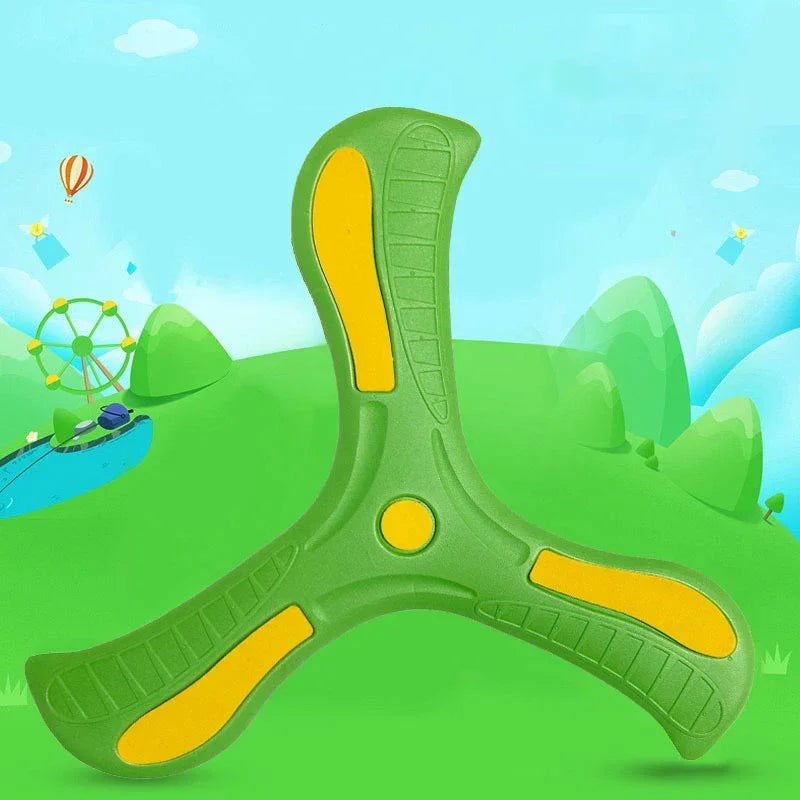 Children Boomerang Soft Three-leaf Cross Adult-kids Interactive Outdoor Toy Early Education Puzzle Decompression Gift - Slobuy