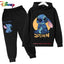 Children Boys Girls Stitch Hoodies Pants Set Boys Girls Stitch Sweatshirts Hooded Kids Fashion Stitch Pullovers Clothes Suit - Slobuy