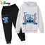 Children Boys Girls Stitch Hoodies Pants Set Boys Girls Stitch Sweatshirts Hooded Kids Fashion Stitch Pullovers Clothes Suit - Slobuy