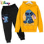 Children Boys Girls Stitch Hoodies Pants Set Boys Girls Stitch Sweatshirts Hooded Kids Fashion Stitch Pullovers Clothes Suit - Slobuy