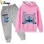 Children Boys Girls Stitch Hoodies Pants Set Boys Girls Stitch Sweatshirts Hooded Kids Fashion Stitch Pullovers Clothes Suit - Slobuy