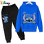Children Boys Girls Stitch Hoodies Pants Set Boys Girls Stitch Sweatshirts Hooded Kids Fashion Stitch Pullovers Clothes Suit - Slobuy