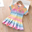 Children Dress Spring Summer Turn-Down Collar Kids Girls Clothes Fashion Toddler Baby Girls Clothing Summer Dress Girl - Slobuy