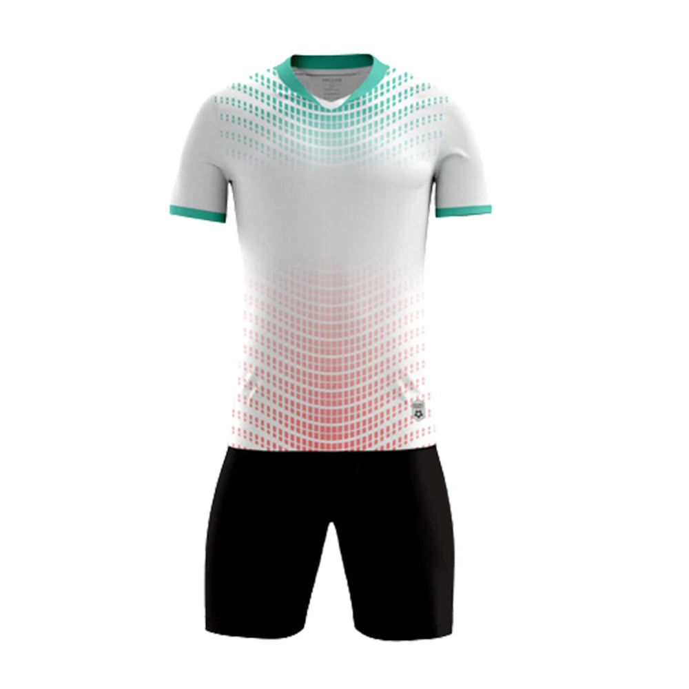 Children Football Jersey Set Men Boy Custom Soccer Uniform Outfit Kids School College Team Club Professional Training Clothes - Slobuy