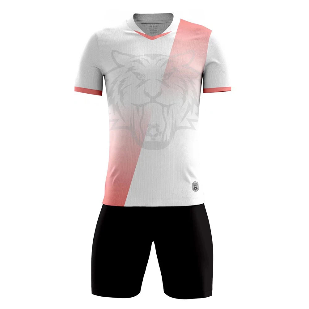 Children Football Jersey Set Men Boy Custom Soccer Uniform Outfit Kids School College Team Club Professional Training Clothes - Slobuy