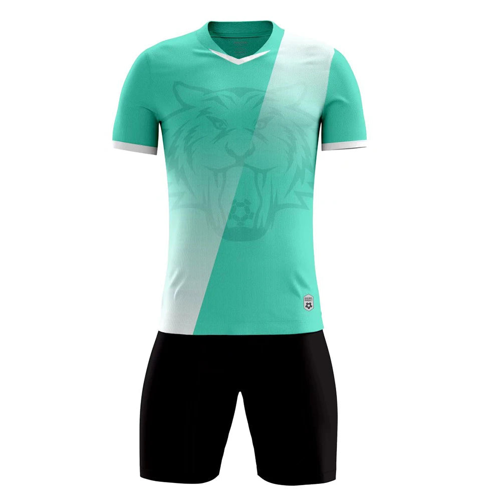 Children Football Jersey Set Men Boy Custom Soccer Uniform Outfit Kids School College Team Club Professional Training Clothes - Slobuy