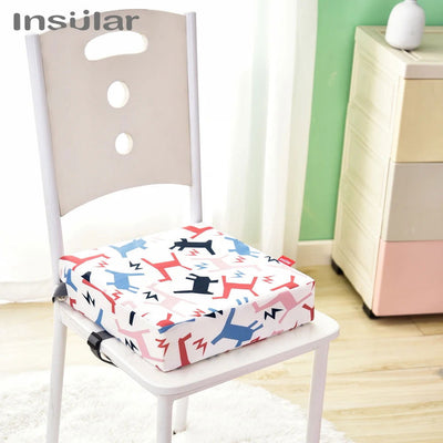 Children Increased Chair Pad Adjustable Baby Furniture Booster Seat Portable Kids Dining Heighten Cushion Pram Chair Removable - Slobuy