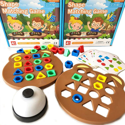 Children Matching Puzzle Toys Colors Geometric Shape Jigsaw Board Games Early Educational Interaction Toys For Kids Battle Games - Slobuy