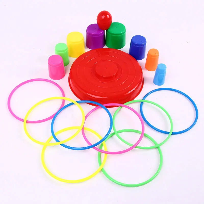Children Outdoor Fun & Toy Sports Circle Ferrule Stacked Layers Game Parent-Child Interactive Ferrule Throwing Game Kids - Slobuy