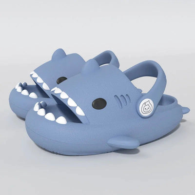 Children Sandals Kids Slippers Shoes Cartoon Shark Summer Boys Girls Baby Thick Soft Sole Non-slip - Slobuy