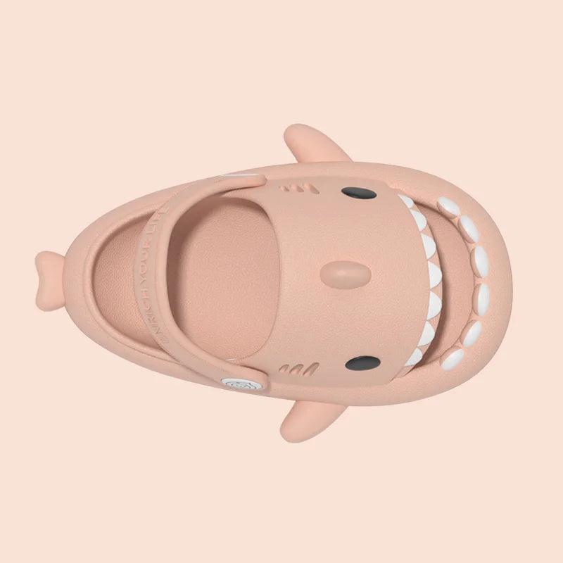 Children Sandals Kids Slippers Shoes Cartoon Shark Summer Boys Girls Baby Thick Soft Sole Non-slip - Slobuy