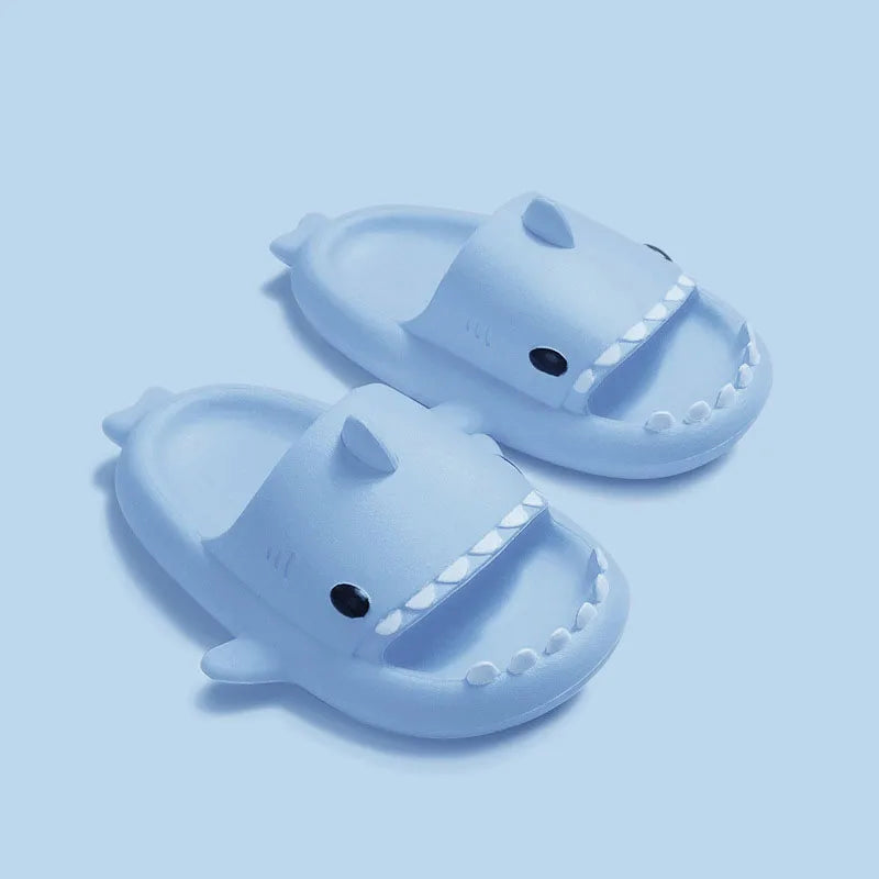 Children Slippers Cartoon Shark Sandals Summer Boys Girls Baby Kids Shoes Soft Sole Anti-Slip - Slobuy