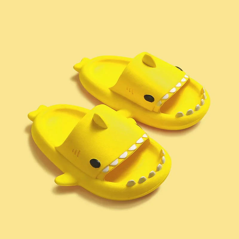 Children Slippers Cartoon Shark Sandals Summer Boys Girls Baby Kids Shoes Soft Sole Anti-Slip - Slobuy