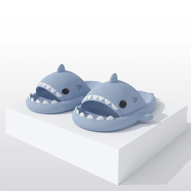 Children Slippers Cartoon Shark Sandals Summer Boys Girls Baby Kids Shoes Soft Sole Anti-Slip - Slobuy