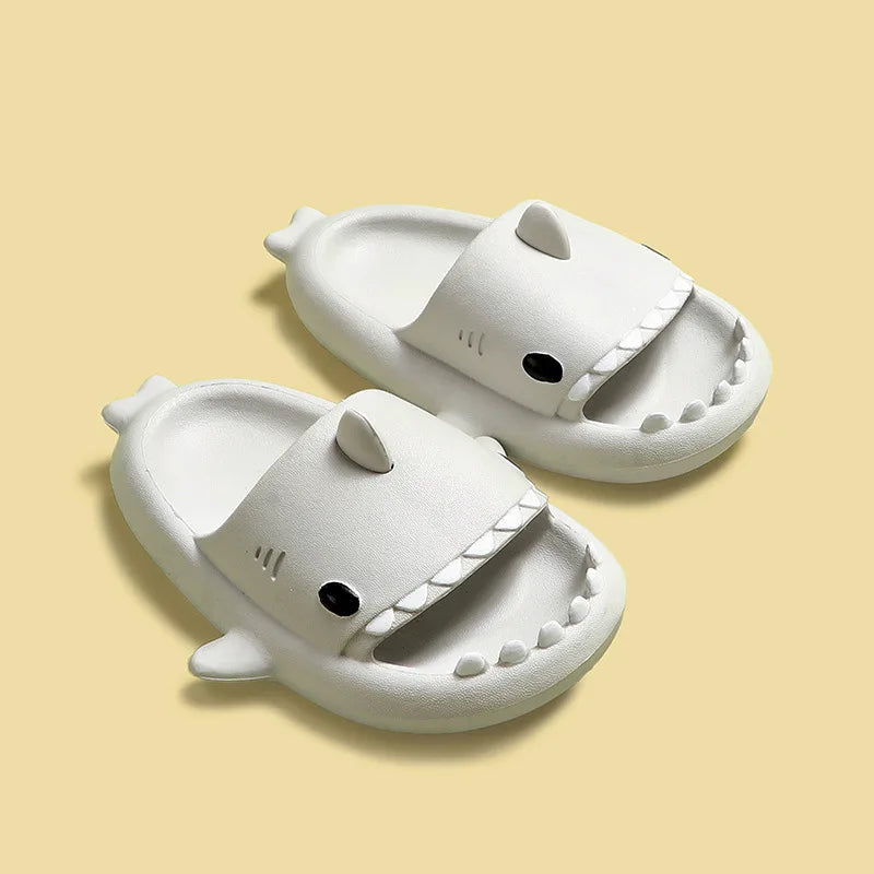 Children Slippers Cartoon Shark Sandals Summer Boys Girls Baby Kids Shoes Soft Sole Anti-Slip - Slobuy