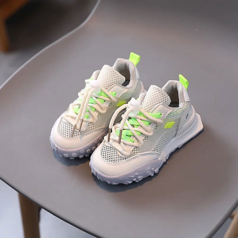 Children Spring Autumn Sneakers Boys Breathable Comfortable Running Shoes Girls Fashion Sports Casual Sneakers Baby Soft Shoes - Slobuy