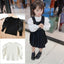 Children's Bubble Sleeve Top Fashionable Breathable Lightweight Long Sleeve Children's Travel Sunscreen Party Can Wear - Slobuy