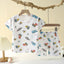 Children's Clothing Summer Short Sleeve Home Sleepwear Children Sets Kids Clothes Boy Girl T-shirt shorts Cotton Suit Baby - Slobuy