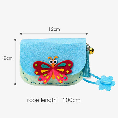 Children's Handmade Craft Kits Non-woven Weaving DIY Toys Felt Cloth Crossbody Bag Montessori Aids Early Education for Kids - Slobuy