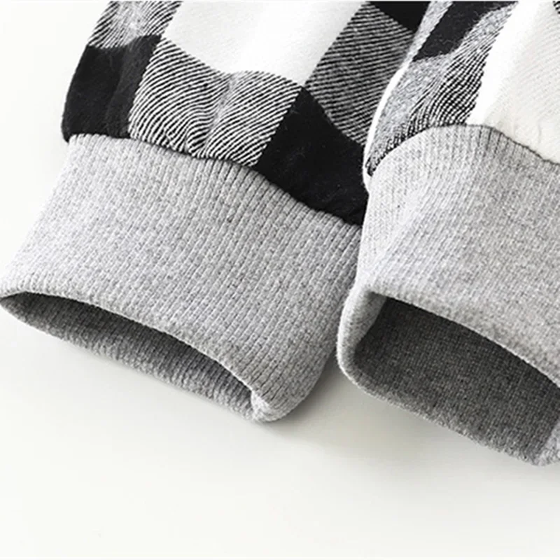 Children's Hooded Shirts Kids Clothes Baby Boys Plaid Shirts Coat for Spring Autumn Girls Long-Sleeve Jacket Bottoming Clothing - Slobuy