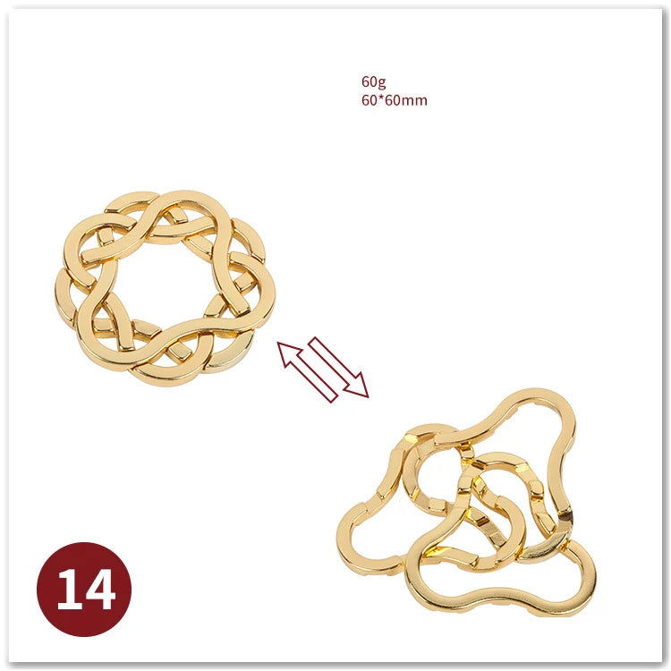Classic IQ Metal Brain teaser Magic Baffling Puzzles Game Toys For Children Adults Funny Gifts Metal Puzzle - Slobuy