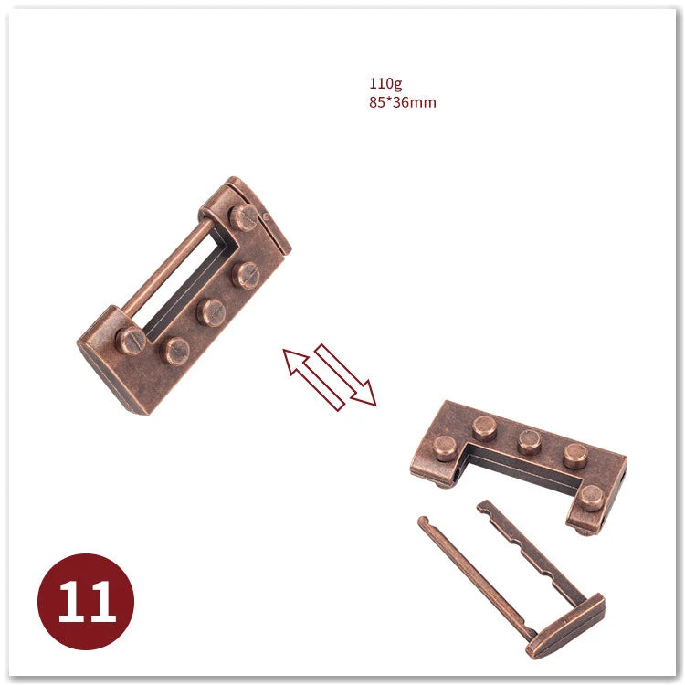 Classic IQ Metal Brain teaser Magic Baffling Puzzles Game Toys For Children Adults Funny Gifts Metal Puzzle - Slobuy