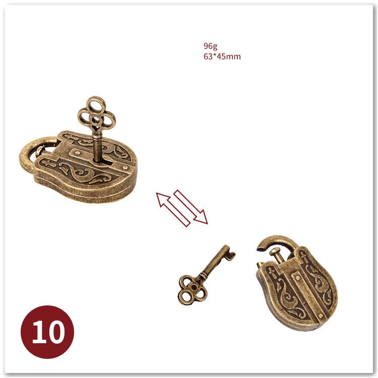 Classic IQ Metal Brain teaser Magic Baffling Puzzles Game Toys For Children Adults Funny Gifts Metal Puzzle - Slobuy