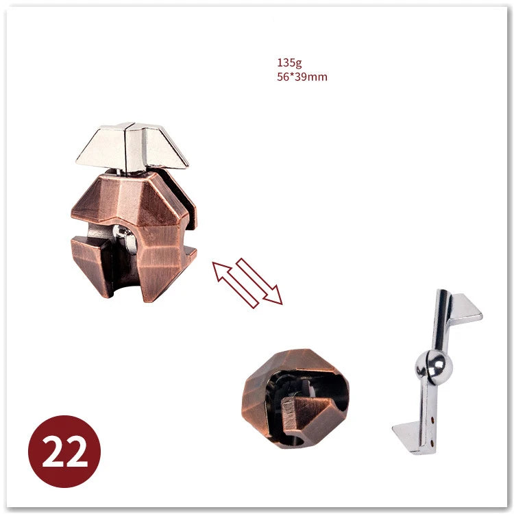 Classic IQ Metal Brain teaser Magic Baffling Puzzles Game Toys For Children Adults Funny Gifts Metal Puzzle - Slobuy