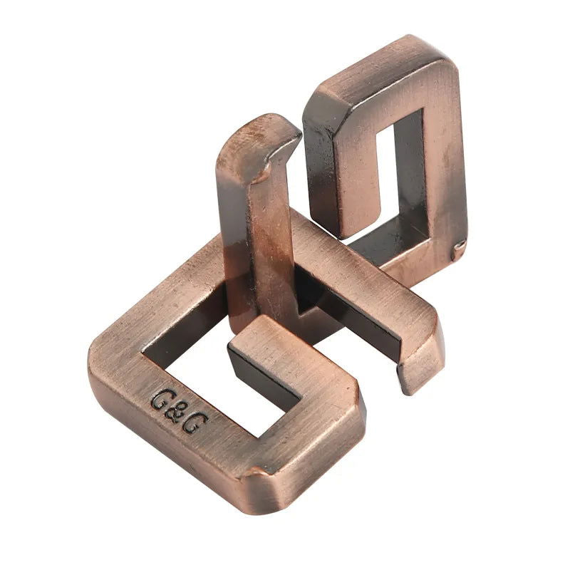 Classic IQ Metal Brain teaser Magic Baffling Puzzles Game Toys For Children Adults Funny Gifts Metal Puzzle - Slobuy