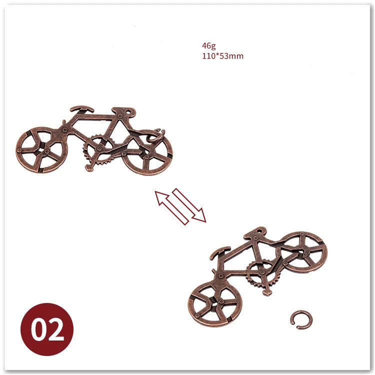 Classic IQ Metal Brain teaser Magic Baffling Puzzles Game Toys For Children Adults Funny Gifts Metal Puzzle - Slobuy
