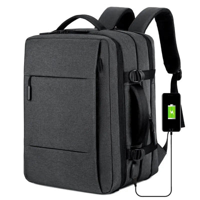 Classic Travel Backpack Men Business Backpack School Expandable USB Bag Large Capacity Laptop Waterproof Fashion Backpack - Slobuy