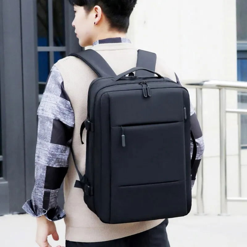 Classic Travel Backpack Men Business Backpack School Expandable USB Bag Large Capacity Laptop Waterproof Fashion Backpack - Slobuy