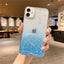 Clear Glitter Phone Case For iPhone 14 15 13 12 Pro 11 Pro Max XS Max XR X 7 8 Plus Mini SE 2020 Cute Gradient Sequins Cover - Slobuy